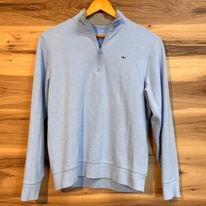 Vineyard Vines light blue Quarter Zip Pullover size M.
